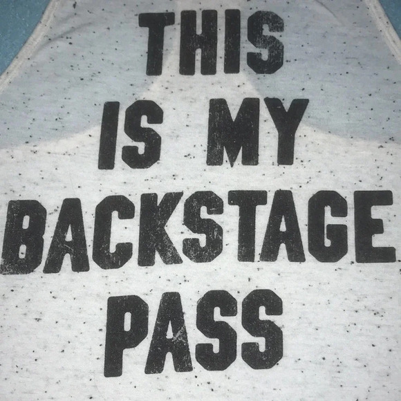 STRANDED This is my backstage pass hi low flowy muscle tank top size XS - Picture 3 of 7